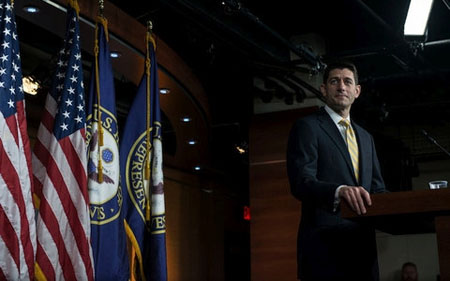 Chủ tịch Hạ viện Mỹ Paul Ryan tuyên bố chấp thuận cung cấp thêm ngân sách để Chính phủ hoạt động.